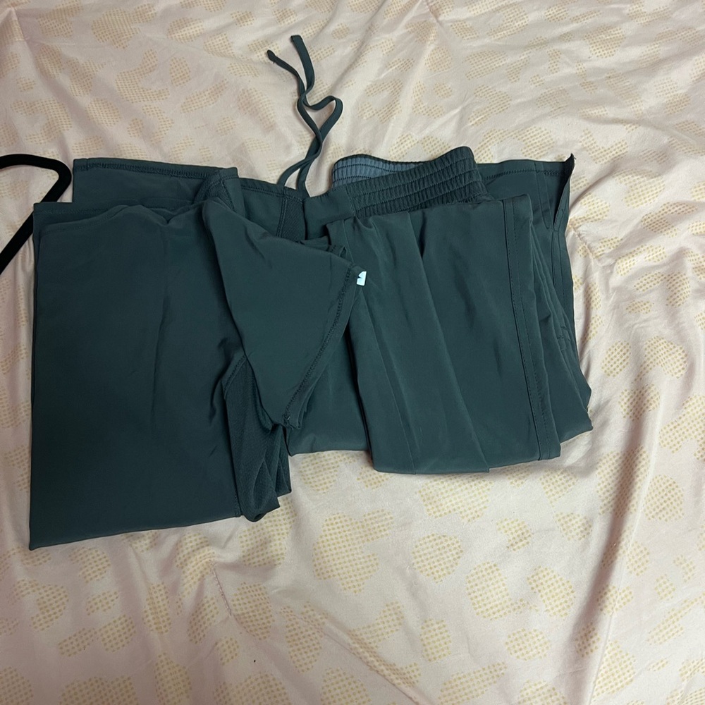 Dark Green Scrub Set